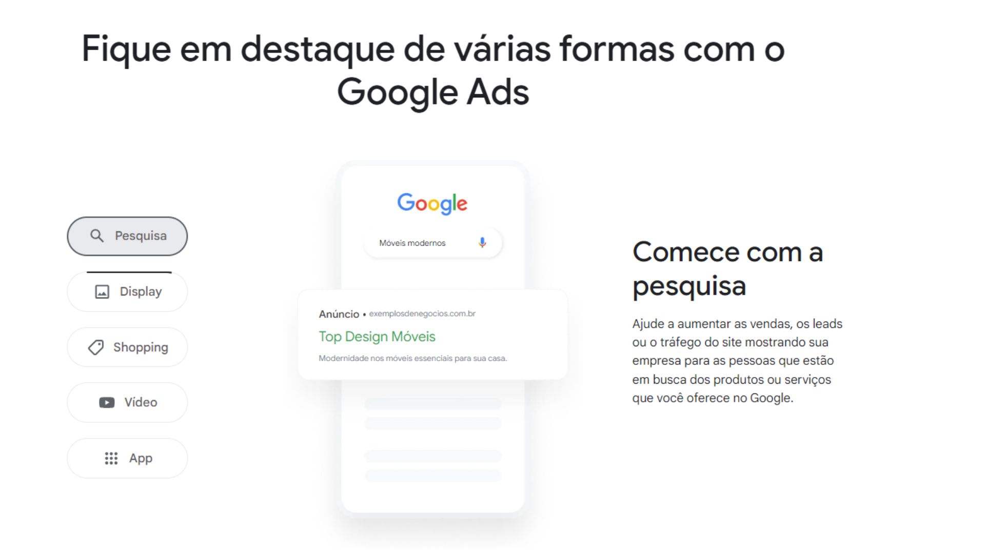 Correspondência Ampla no Google Ads