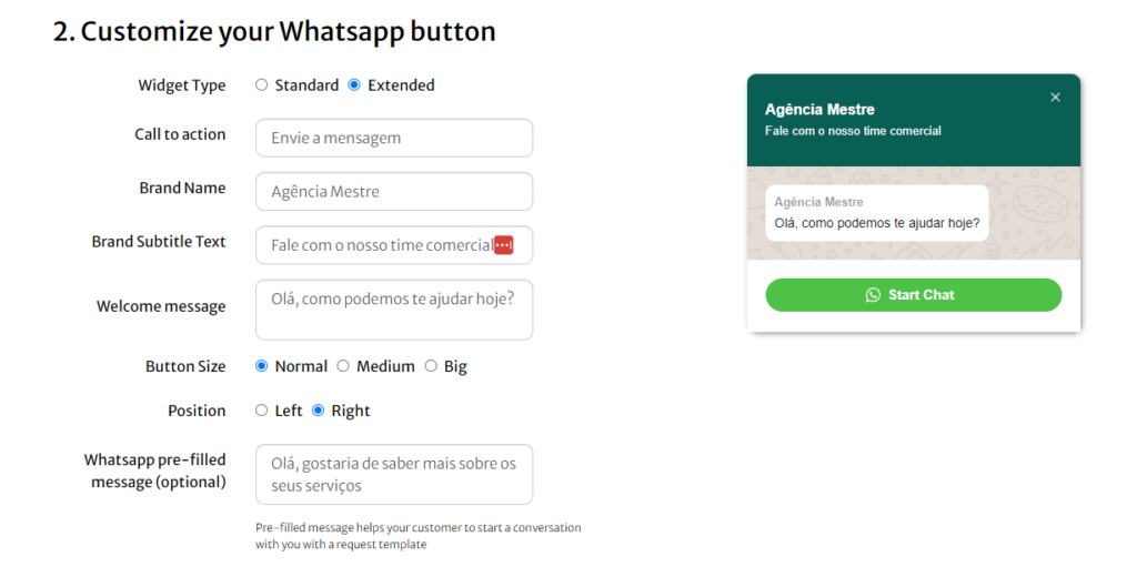 Inserir o botão de WhatsApp no Site